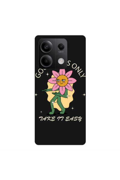 Other Xiaomi Redmi Note 13Pro 5G Good Vibes Only Black Colored Silicone TPU Θήκη
