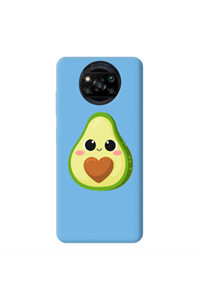 Other Xiaomi Poco X3 /X3 Pro Baby avocado Blue Colored Silicone TPU Θήκη