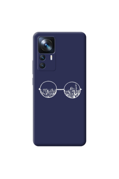 Other Xiaomi Mi 12T Sunglasses Dark blue Colored Silicone TPU Θήκη