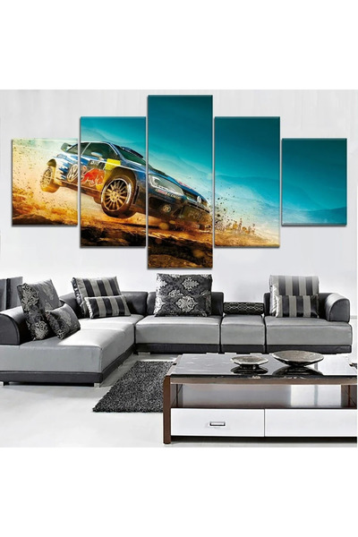 OEM Σετ 5 Καμβάδων Fast & Furious Rally Car Wall Art χωρίς Πλαίσιο
