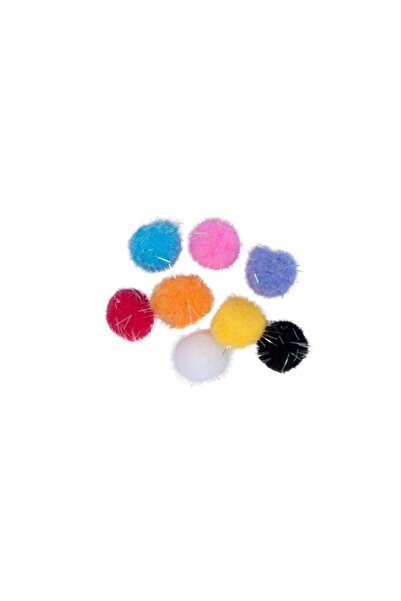 MC Micostore Accesorii creatie - Pom Pom textil, diverse culori, 20mm, set 35...
