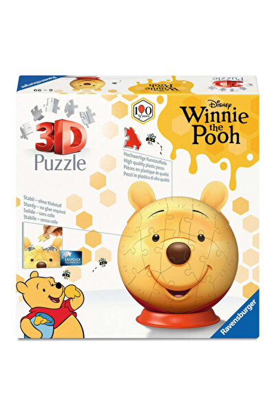 RAVENSBURGER Puzzle 3D 72 buc - Winnie the Pooh cu urechi