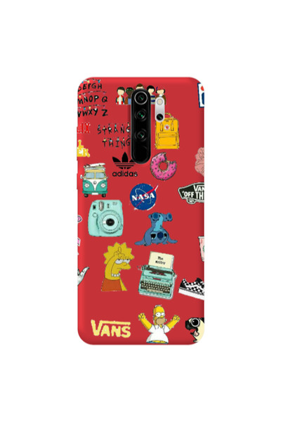 Other Xiaomi Redmi Note 8 Pro Mixed up 3 Red Colored Silicone TPU Θήκη
