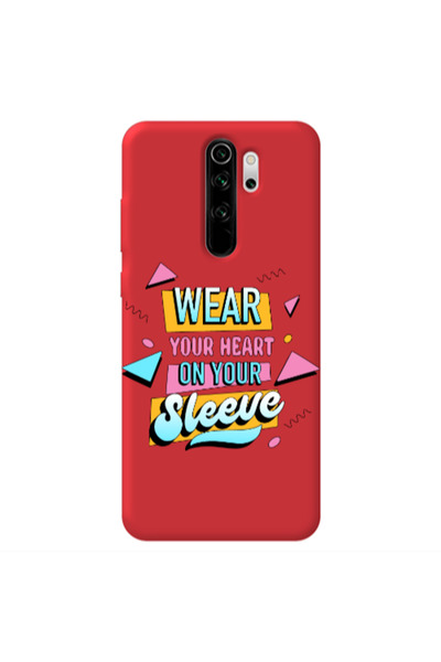Other Xiaomi Redmi Note 8 Pro Wear Your Heart Red Colored Silicone TPU Θήκη