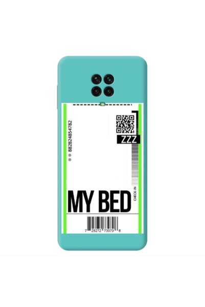 Other Xiaomi Redmi Note 9 Pro My Bed ZZZ Turquoise Colored Silicone TPU Θήκη
