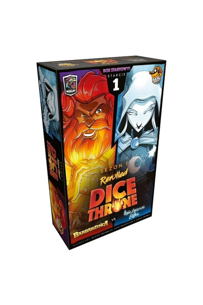 Lucky Duck Games Polska Dice Throne: Barbarul contra Elful Lunii - joc de căr...