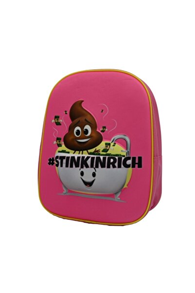 MC Micostore Σχολική τσάντα νηπιαγωγείου 3D Emoji Stinkinrich Ροζ, 4455PK, νη...
