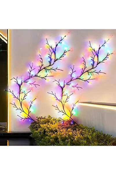 ORVİCA Dal Şeklinde RGB LED Duvar Işığı Süsü Aplik 96 LED RGB Işıklı USB Uzak...