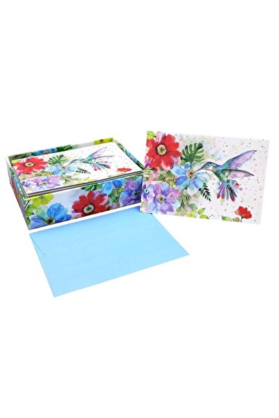 OEM Set carti de felicitare Peter Pauper Press Ogrod Kolibra, cu cutie de pre...