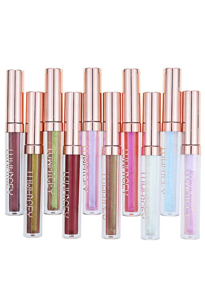 La meila LUWHICEY Lip Gloss με Μεταλλικές Αποχρώσεις σε Πολυγωνική Συσκευασία...