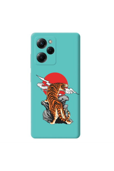 Other Xiaomi Poco X5 Pro Angry Gorilla Turquoise Colored Silicone TPU Θήκη