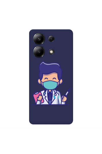 Other Xiaomi Redmi Note 13 4G Specialist Doctor Dark blue Colored Silicone TP...