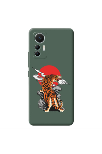 Other Xiaomi Mi 12 Lite Angry Gorilla Dark Green Colored Silicone TPU Θήκη