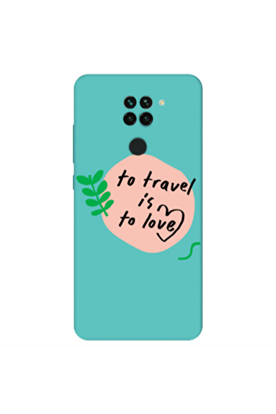 Other Xiaomi Redmi Note 9 To Travel is to Love Turquoise Colored Silicone TPU...