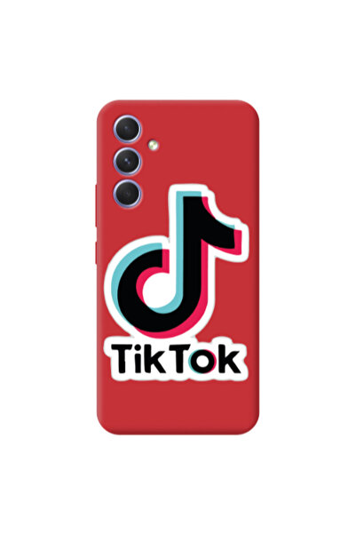Other Samsung A36 Tik Tok Red Colored Silicone TPU Θήκη