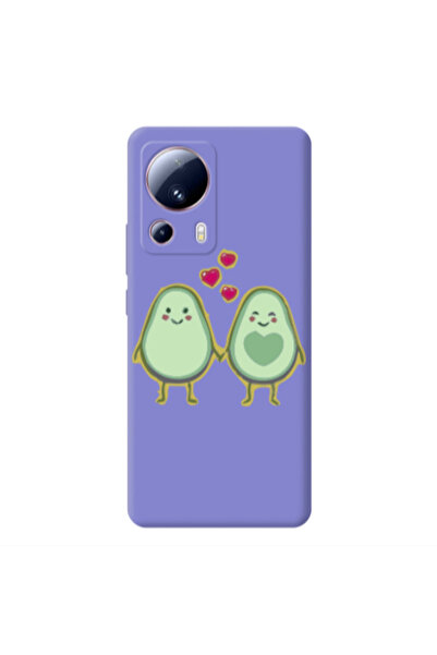 Other Xiaomi Mi 13 Lite Avocados Purple Colored Silicone TPU Θήκη