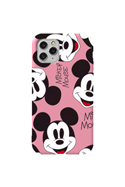 Other Apple iPhone 11 Pro Mickey Mouse Pink Colored Silicone TPU Θήκη