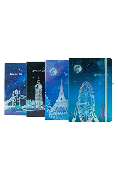 MC Micostore Jurnal A5 5703-14, 160 pagini, orase europene, coperta carton, c...