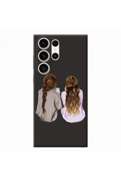 Other Samsung S24 Ultra Friends Black Colored Silicone TPU Θήκη