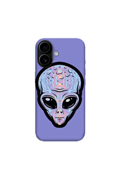 Other Apple Iphone 16 plus Alien Purple Colored Silicone TPU Θήκη