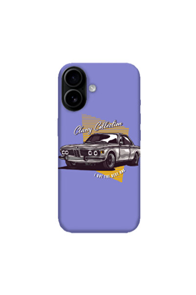 Other Apple Iphone 16 Classy Collection Purple Colored Silicone TPU Θήκη