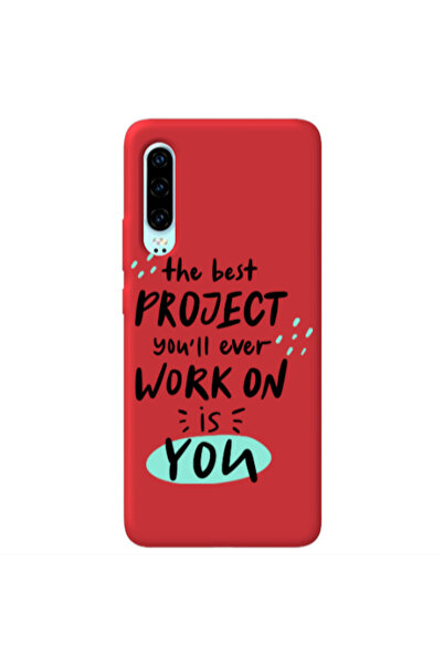 Other Huawei P30 The Best Project Red Colored Silicone TPU Θήκη