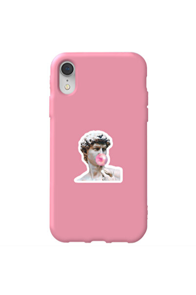 Other Apple iPhone Xr Bubble Pink Colored Silicone TPU Θήκη