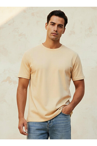 FAV Men Relaxed Fit Crew Neck Short Sleeves Jersey T-shirt