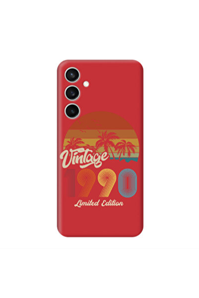 Other Samsung S24 Plus Vintage Red Colored Silicone TPU Θήκη