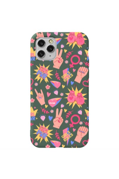 Other Apple iPhone 11 Pro Grl Pwr 2 Dark Green Colored Silicone TPU Θήκη