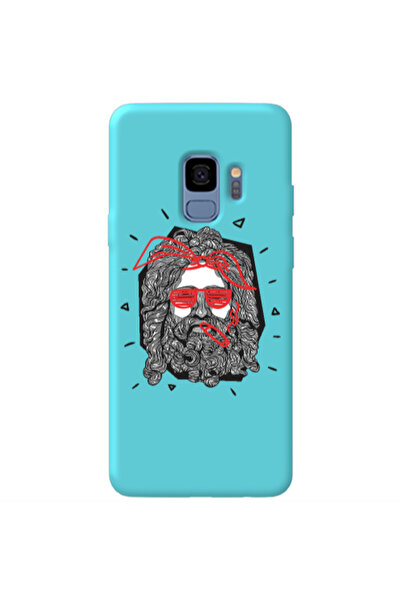 Other Samsung S9 Plus Cool glasses Turquoise Colored Silicone TPU Θήκη