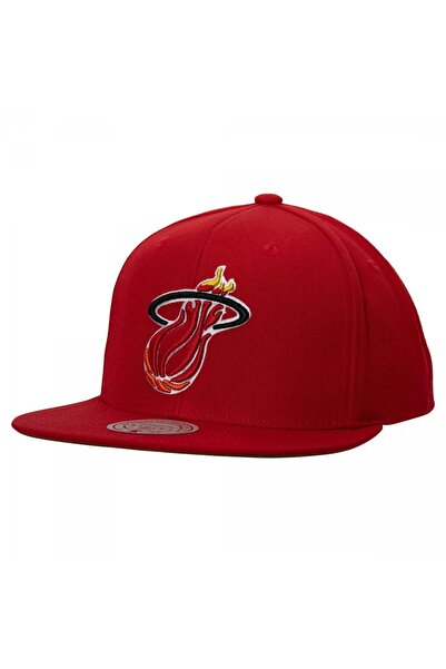 Mitchell & Ness Șapcă Miami Heat NBA Team Ground 2.0 Snapback, roșie, ajustab...