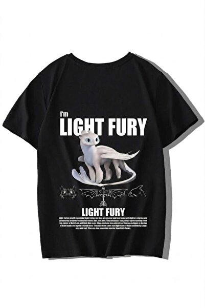 BRZ KIDS تي شيرت لايت فيوري للأطفال من الجنسين باللون الأسود
