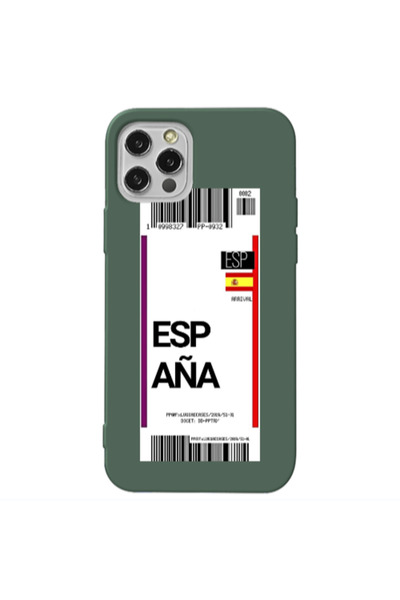 Other Apple iPhone 12 Pro Espana Arrival Dark Green Colored Silicone TPU Θήκη