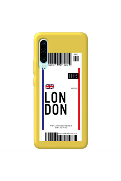 Other Huawei P30 London Arrival Yellow Colored Silicone TPU Θήκη