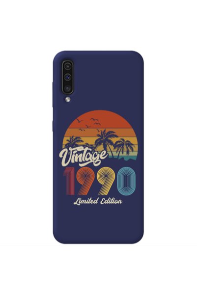 Other Samsung A70 Vintage Dark blue Colored Silicone TPU Θήκη