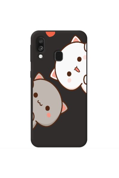 Other Samsung A40 We are here Black Colored Silicone TPU Θήκη