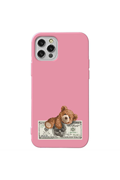 Other Apple iPhone 13 Pro Money Style Pink Colored Silicone TPU Θήκη