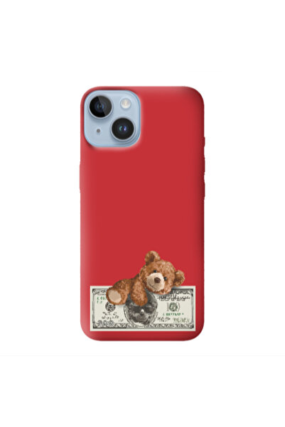 Other Apple iPhone 14 Plus Money Style Red Colored Silicone TPU Θήκη