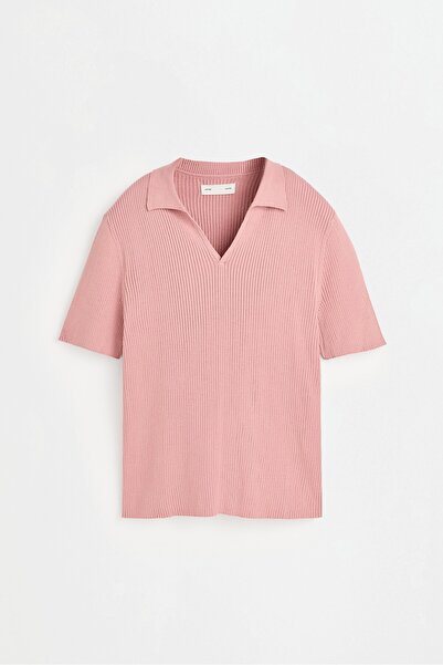 LEFTIES Fitilli polo yaka t-shirt
