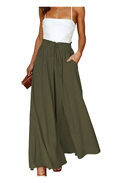 OEM Pantaloni pentru femei, culoare verde, marime 2XL
