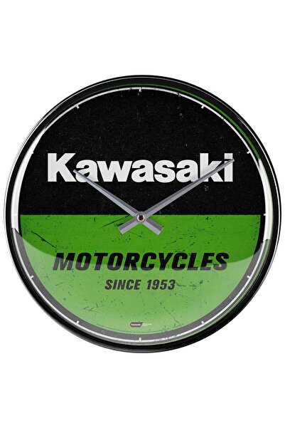Nostalgic Art Nostalgic-Art Kawasaki Retro Wall Clock, Diameter 31 Cm, Gift I...