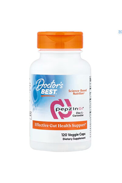 Doctor's Best PepZin GI, Zinc-L-Carnosine, 120 Veggie Caps