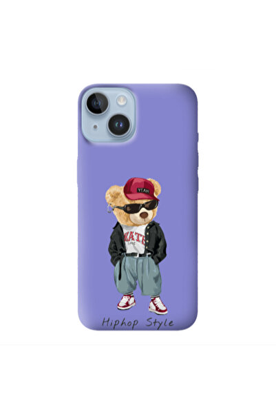 Other Apple iPhone 14 Plus Hip hop style Purple Colored Silicone TPU Θήκη