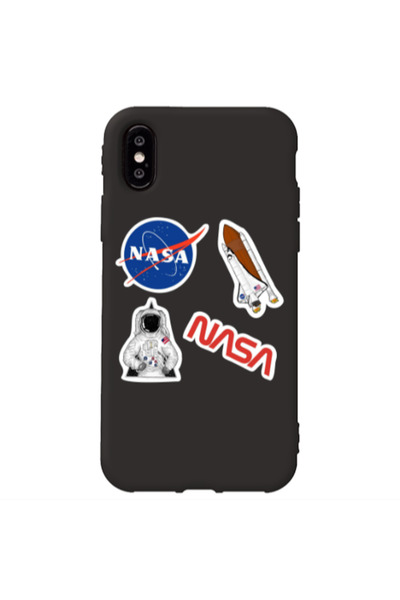 Other Apple iPhone Xs Nasa Black Colored Silicone TPU Θήκη