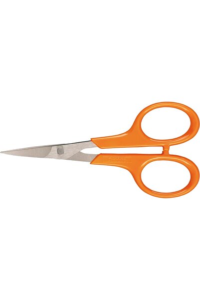 FiSKARS Kavisli bıçaklı manikür/nakış makası, Toplam uzunluk: 10 cm, Sağ ve s...
