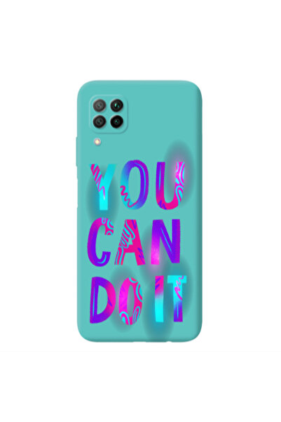 Other Huawei P40 Lite You Can Doit Turquoise Colored Silicone TPU Θήκη