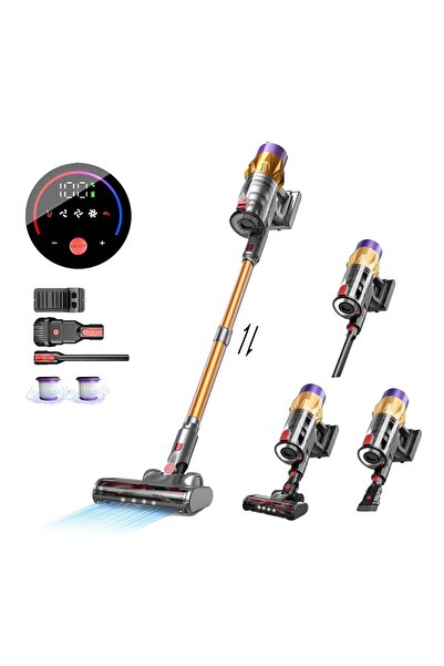 NEXTLY V18 Aspirator vertical fără fir 3-în-1, 550W, Filtru HEPA, Perie cu LED