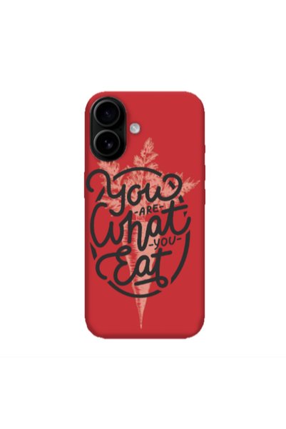 Other Apple Iphone 16 plus You are What You Eat Red Colored Silicone TPU Θήκη