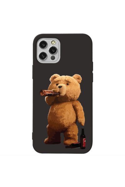 Other Apple iPhone 12 Pro Beer Time Black Colored Silicone TPU Θήκη